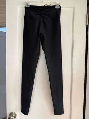 ALO Yoga Black Drawstring High-Rise Leggings